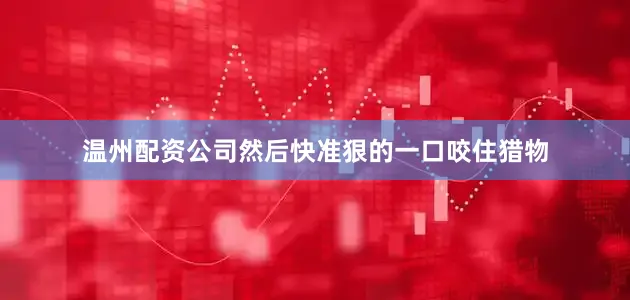 温州配资公司然后快准狠的一口咬住猎物