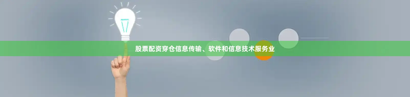 股票配资穿仓信息传输、软件和信息技术服务业